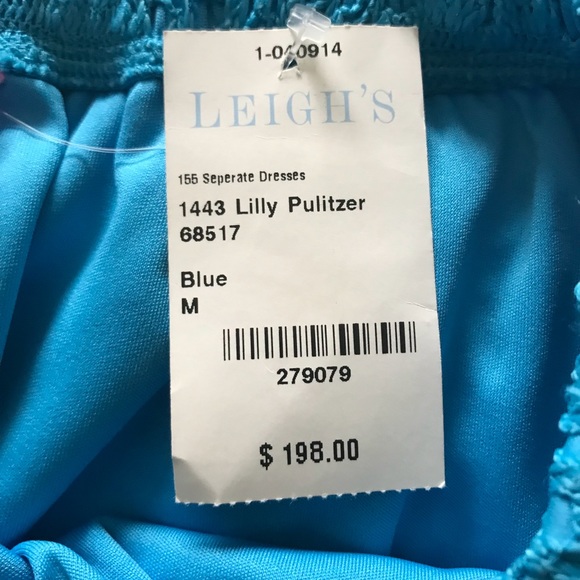 Lilly Pulitzer Emmett Blue Strapless Mini Maxi Dress EUC Size M - Picture 4 of 16